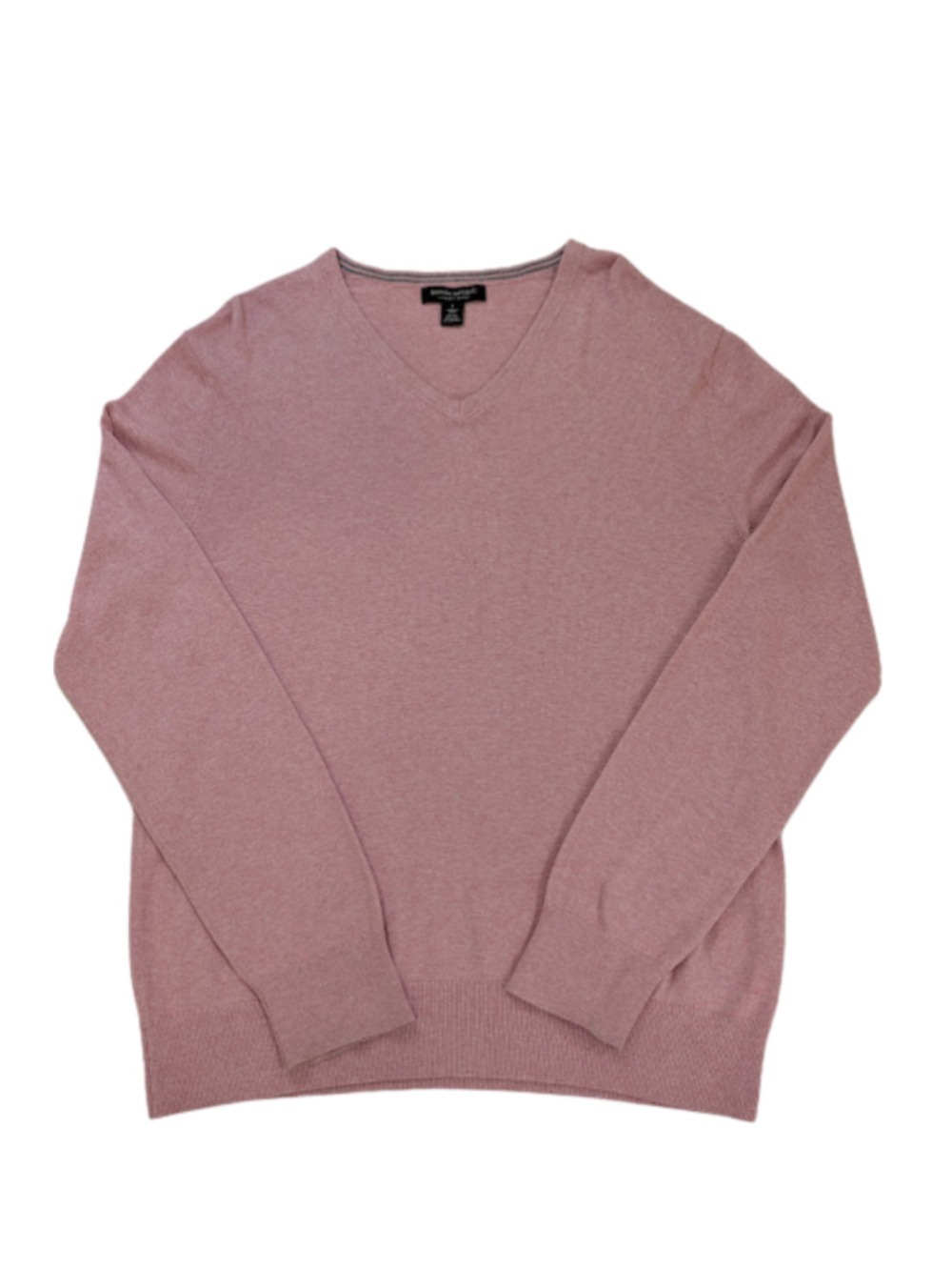 Banana Republic Mens Cashmere Silk Blend Sweater Pink Quiet Luxury Minimalist L